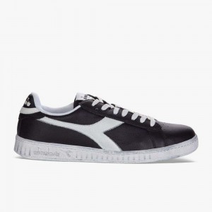 Diadora Game Férfi Rövidszárú Tornacipő Fekete | RNGWJAT-47