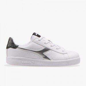 Diadora Game Gyerek Rövidszárú Tornacipő Fehér | WVXTCKZ-69