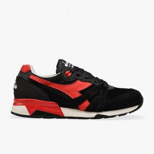 Diadora N9000 Férfi Rövidszárú Tornacipő Fekete | PCBFTEQ-90