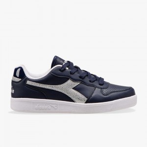 Diadora Playground Gyerek Rövidszárú Tornacipő Sötétkék | BEQNTPY-12