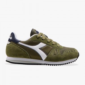 Diadora Simple Run Gyerek Rövidszárú Tornacipő Zöld | GNMAKJX-18