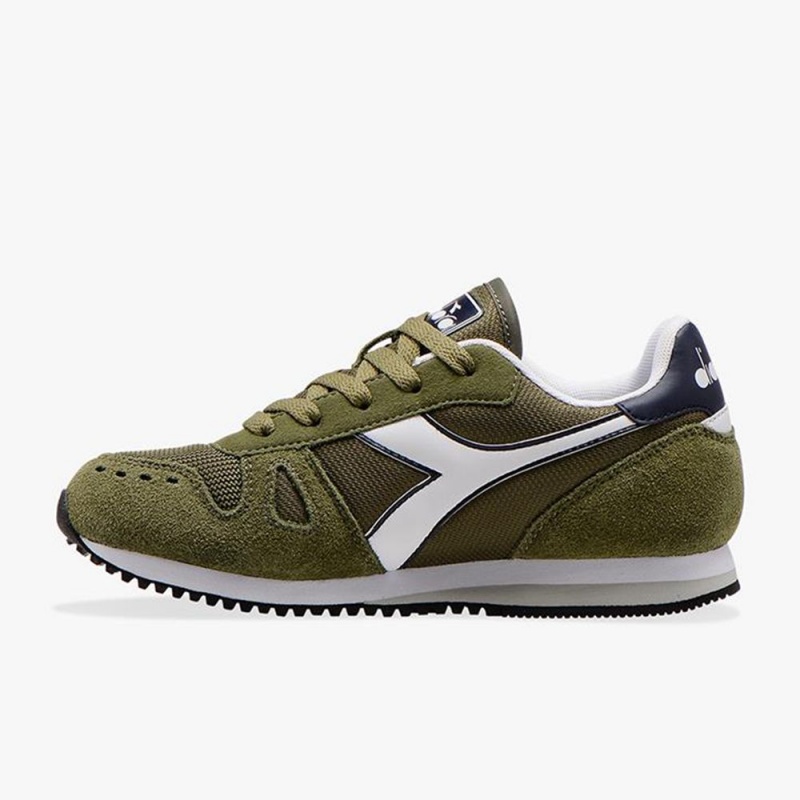 Diadora Simple Run Gyerek Rövidszárú Tornacipő Zöld | GNMAKJX-18