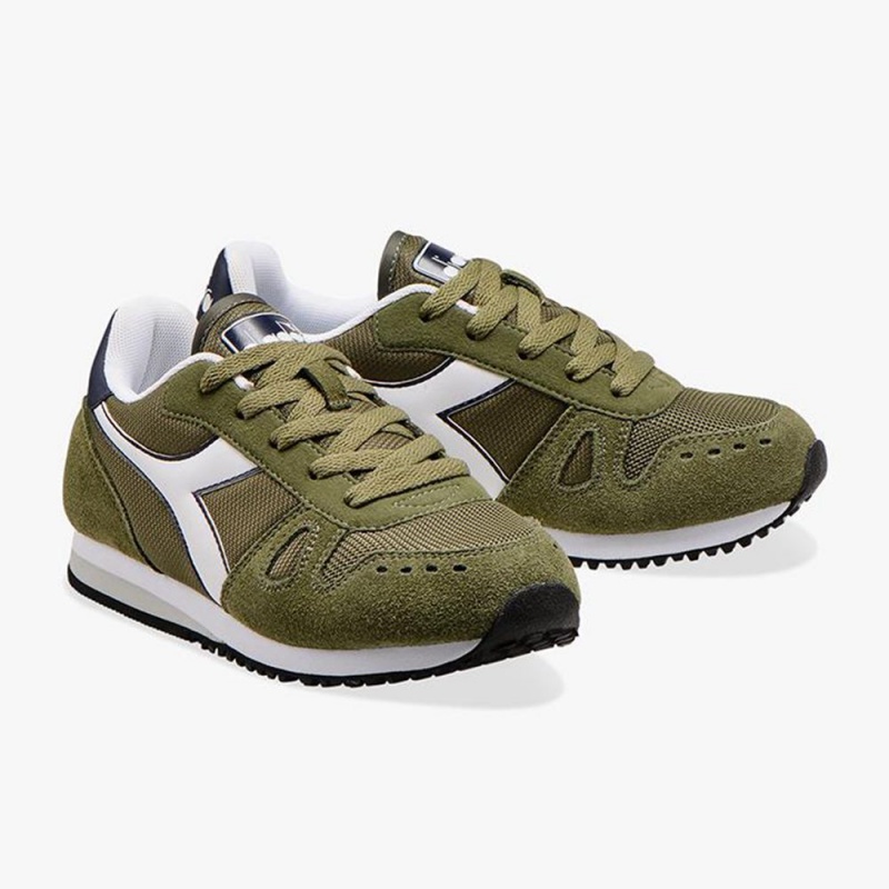 Diadora Simple Run Gyerek Rövidszárú Tornacipő Zöld | GNMAKJX-18